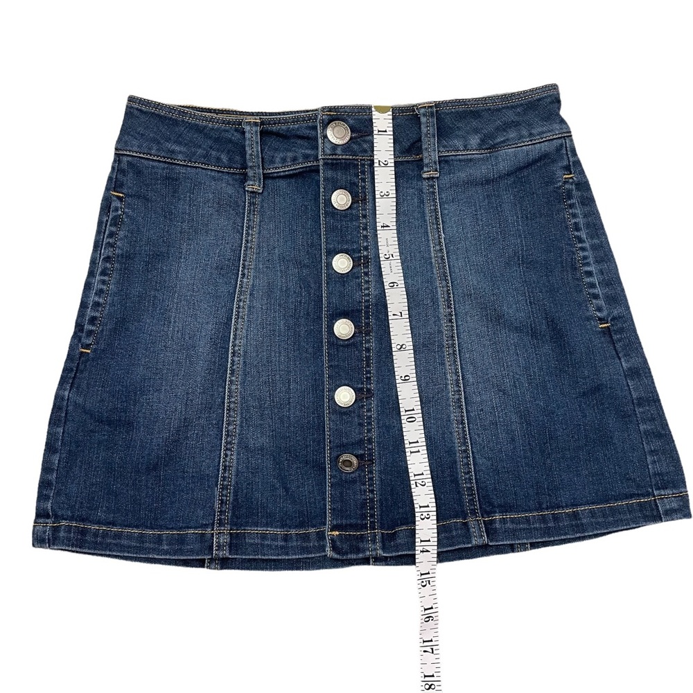 American Eagle Jean Ultra Button Down Mini Skirt … - image 5